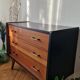 Vintage Scandinavian commode with tapered legs.