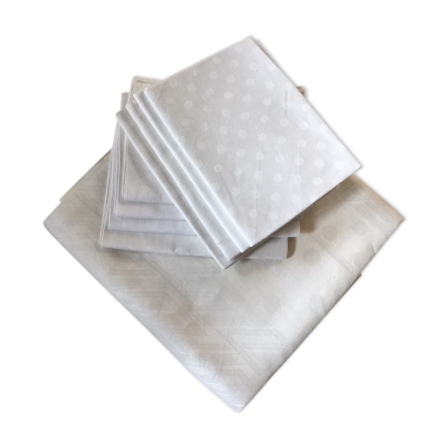 Nappe et serviettes art déco