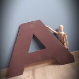 Letter sign brown A