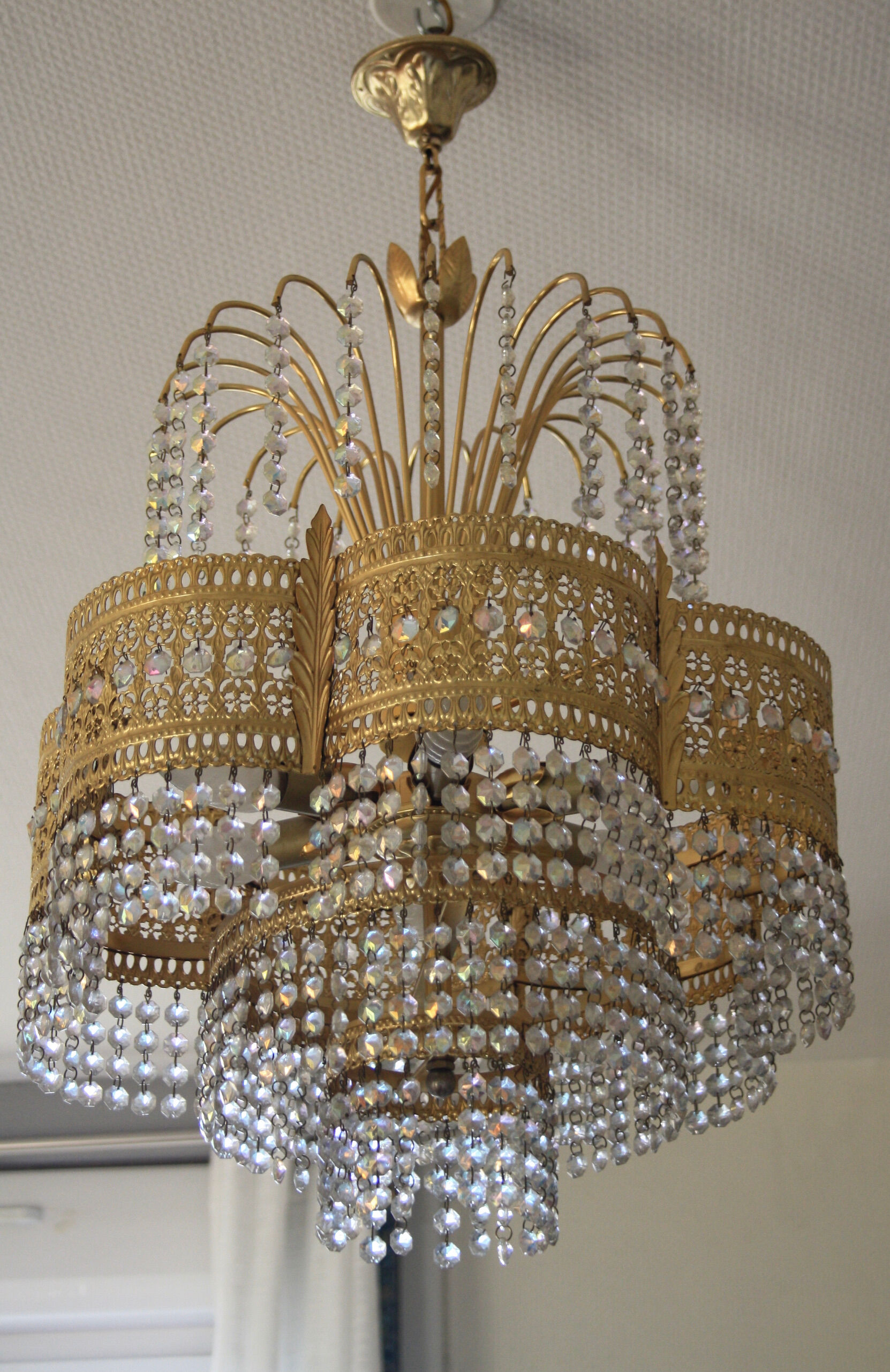 Chandelier with tassels
