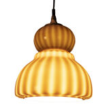2-tone-brown space age pendant lamp