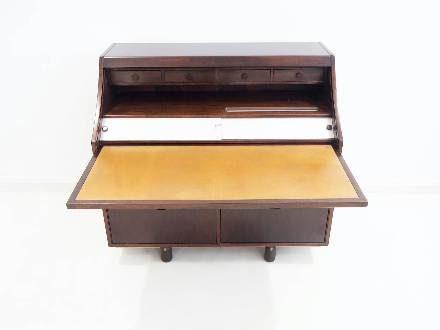 Gianfranco Frattini for Bernini wooden secretary desk