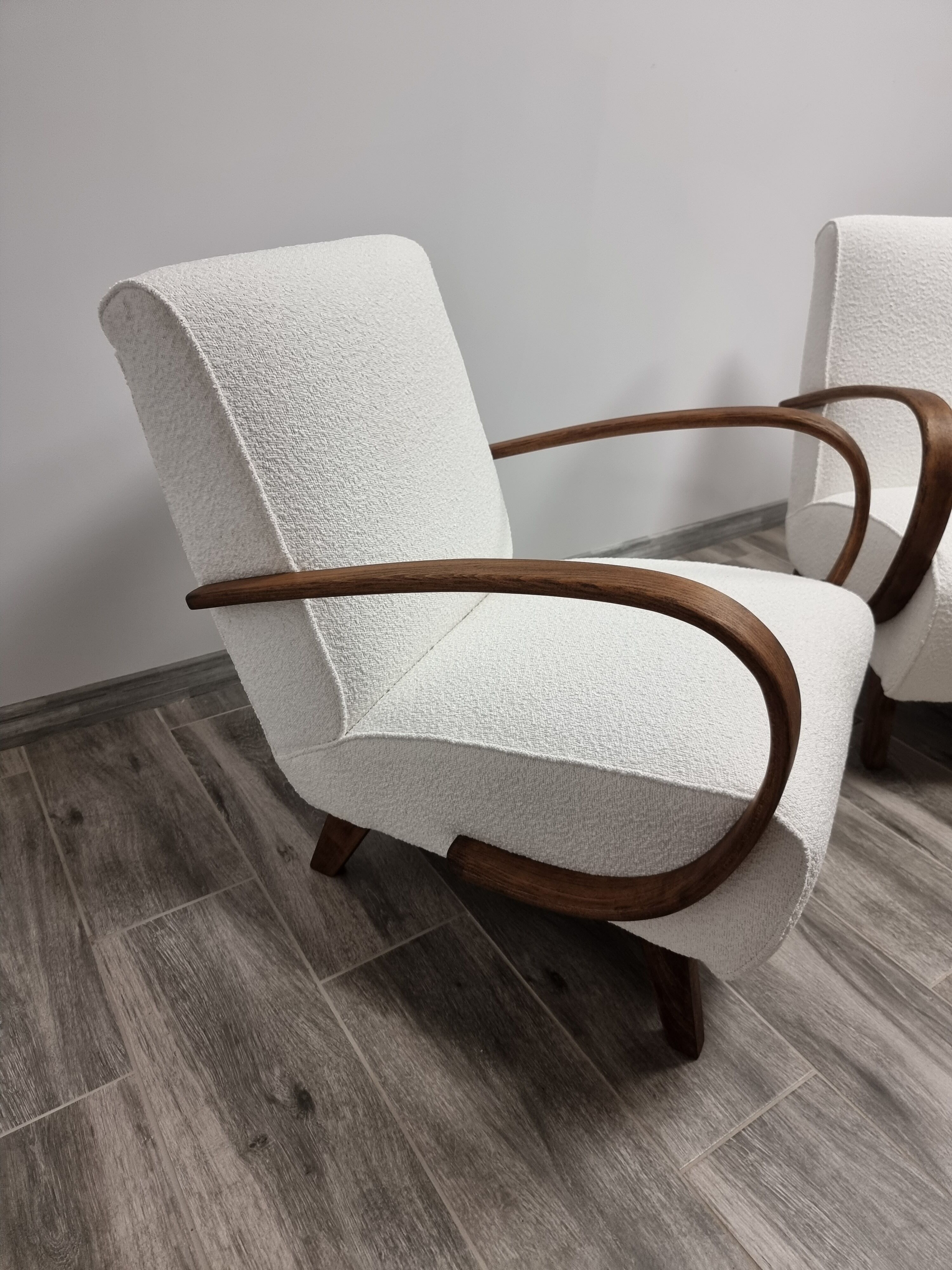 pair of armchairs by Jindrich Halabala