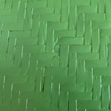 Table with 3 wood and bamboo trays