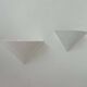Pair of vintage wall lights, white metal, France 1970