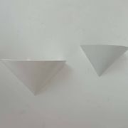 Pair of vintage wall lights, white metal, France 1970