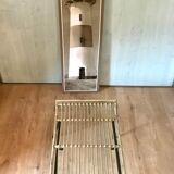 Coffee table, glass magazine holders