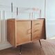 Low buffet/renovated vintage sideboard, Scandinavian style, 1950s-60s