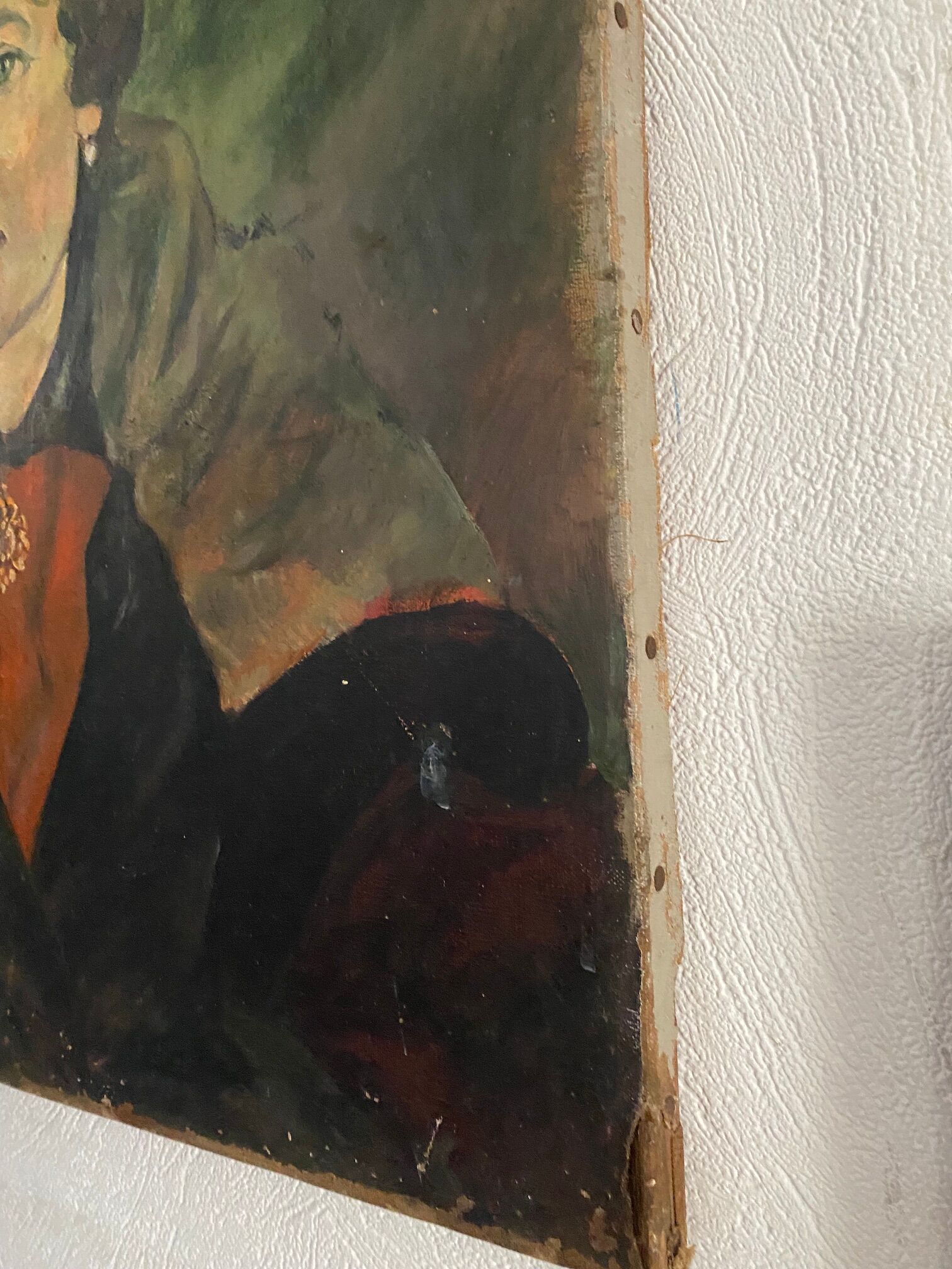 Oil on canvas The woman in the stole