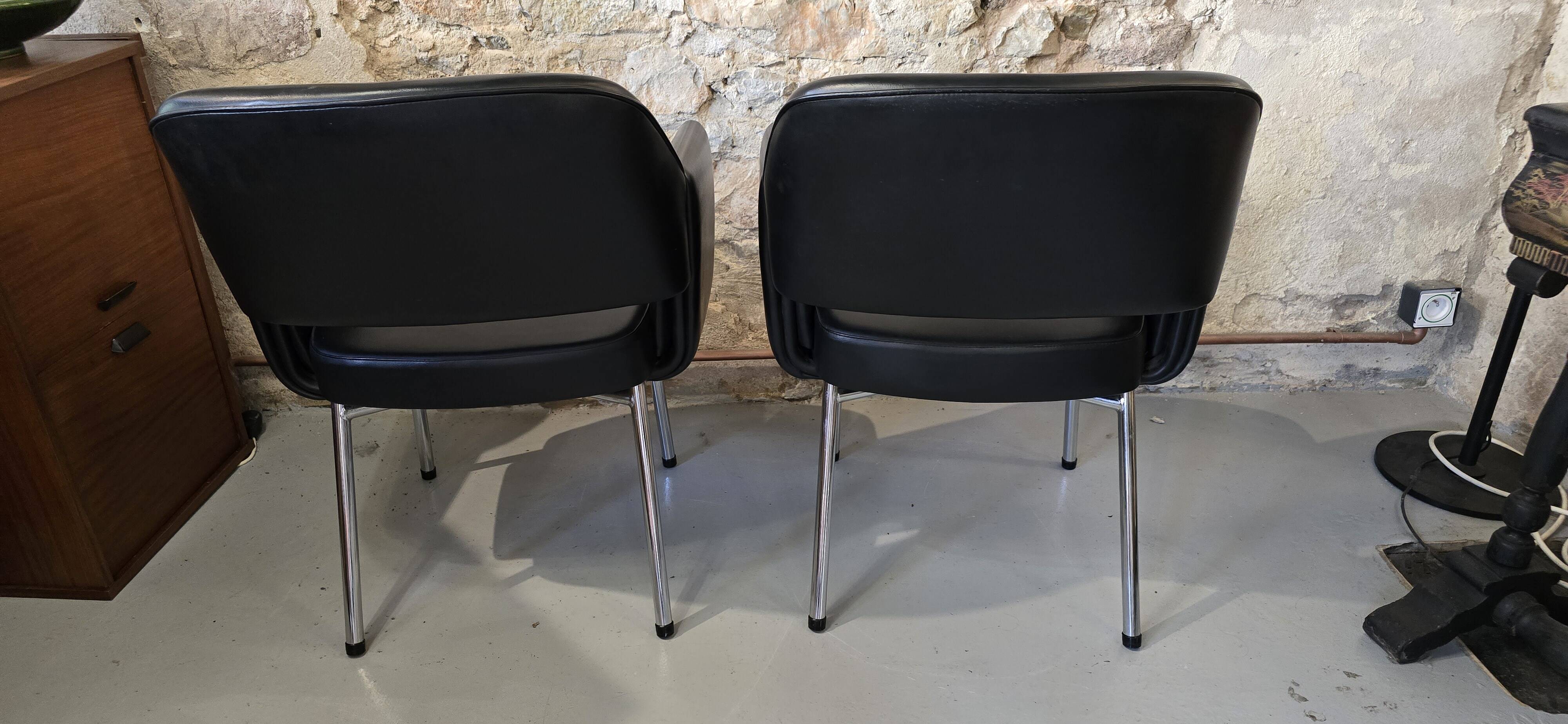 Set of 2 Deauville armchairs designed by Marc and Pierre Simon for AIRBORNE