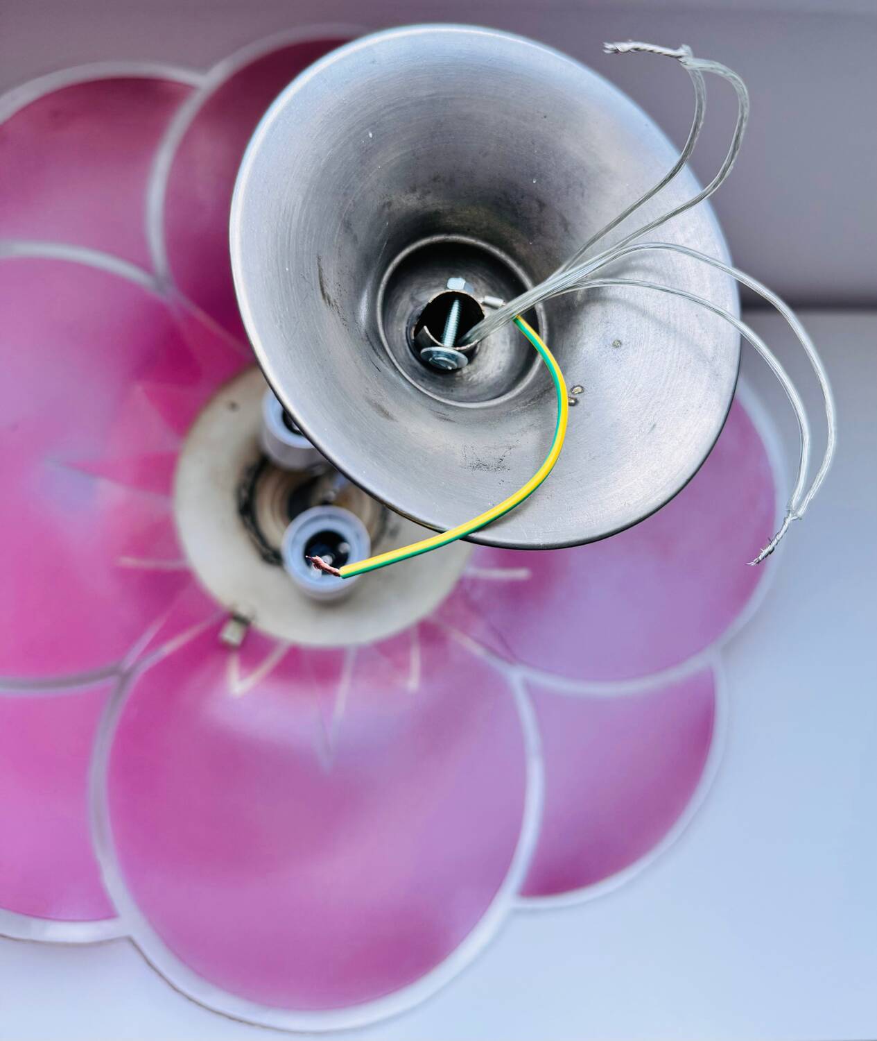 Art Deco ceiling light by Loys Lucha