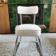 Paire de chaises traîneau vintages rénovées