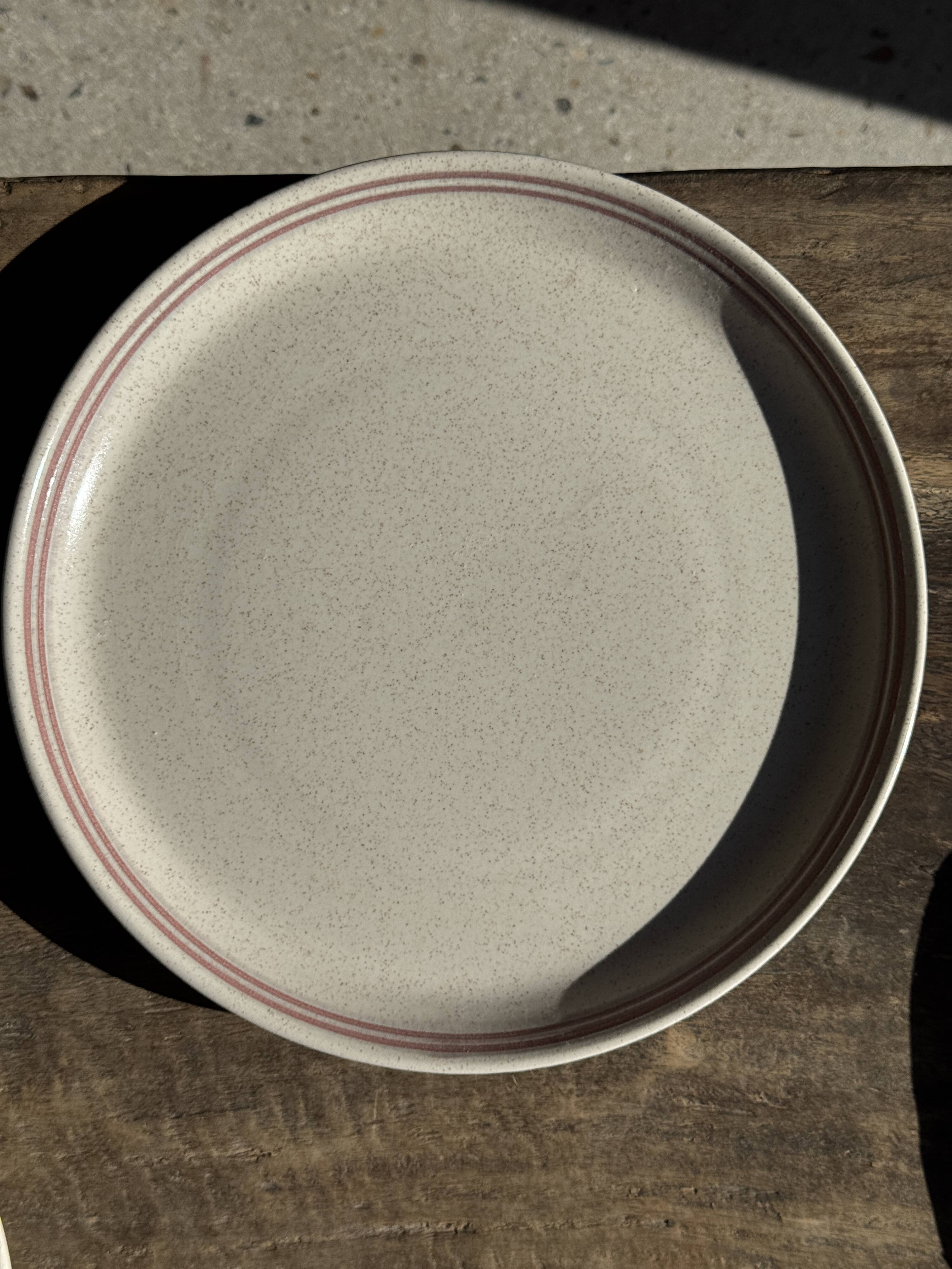 Lunéville table service Art Workshop 8 plates and 2 serving dishes
