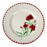 Round "Oeillet" dish Sarreguemines, 1920-50