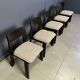 Vintage brutalist dining chairs, set of 5 - 1970s