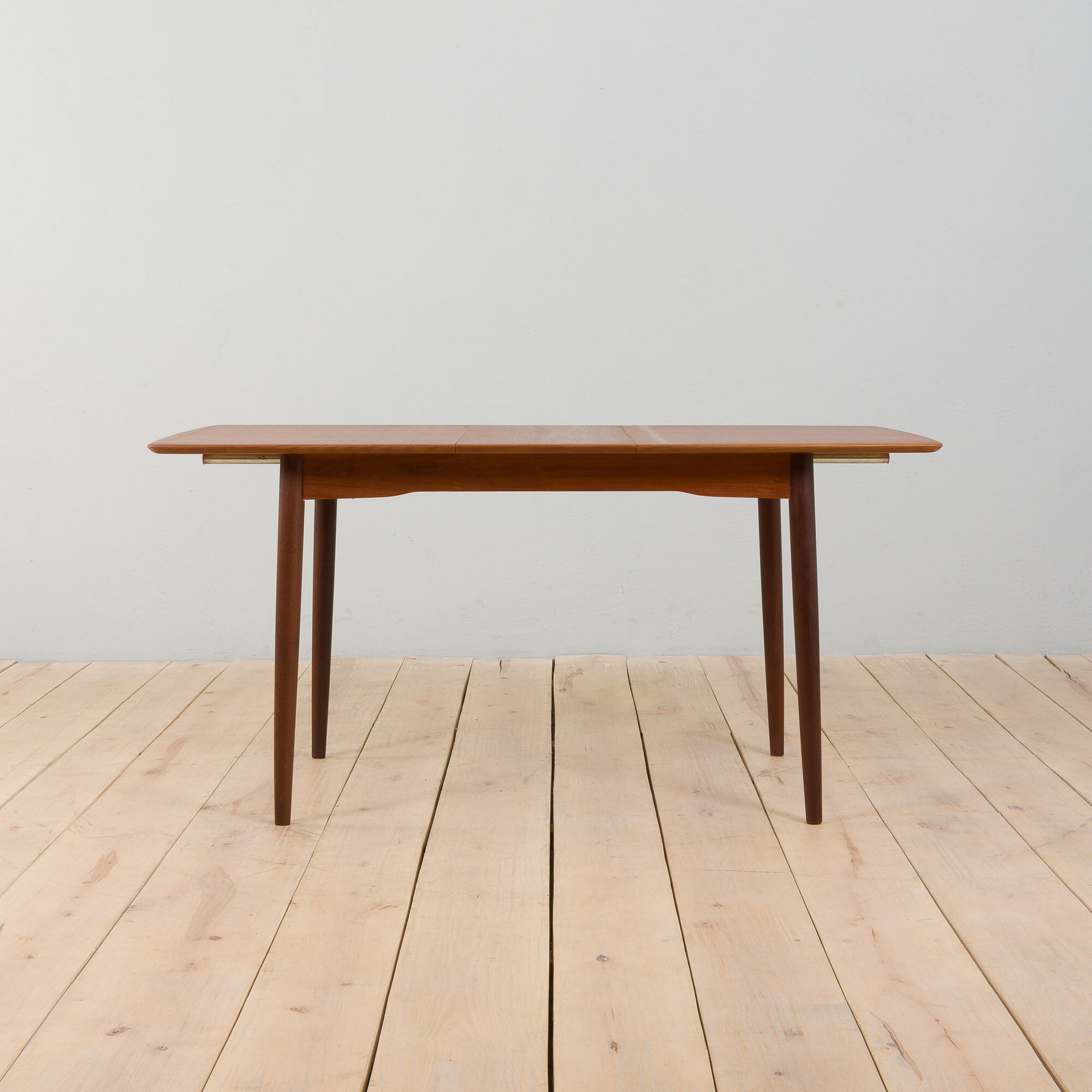 Danish rectangular teak extension table, 1970s