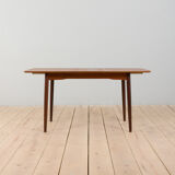 Danish rectangular teak extension table, 1970s