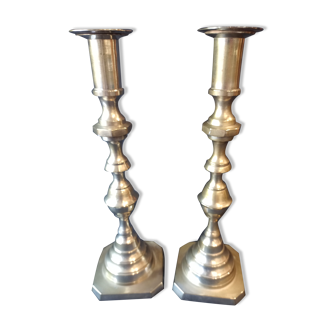 Pair of English candle holders