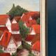 Original Swedish Oil on Canvas – “Village with Red Roofs” – Dated 1973