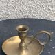 Antique thumb holder, vintage gilded brass cellar rat