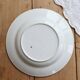 Red iron clay deep plate Saint Amandinoise iris model