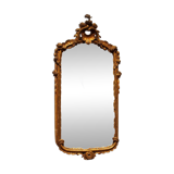 Italian Louis XV Period Hand-Carved Giltwood Mirror