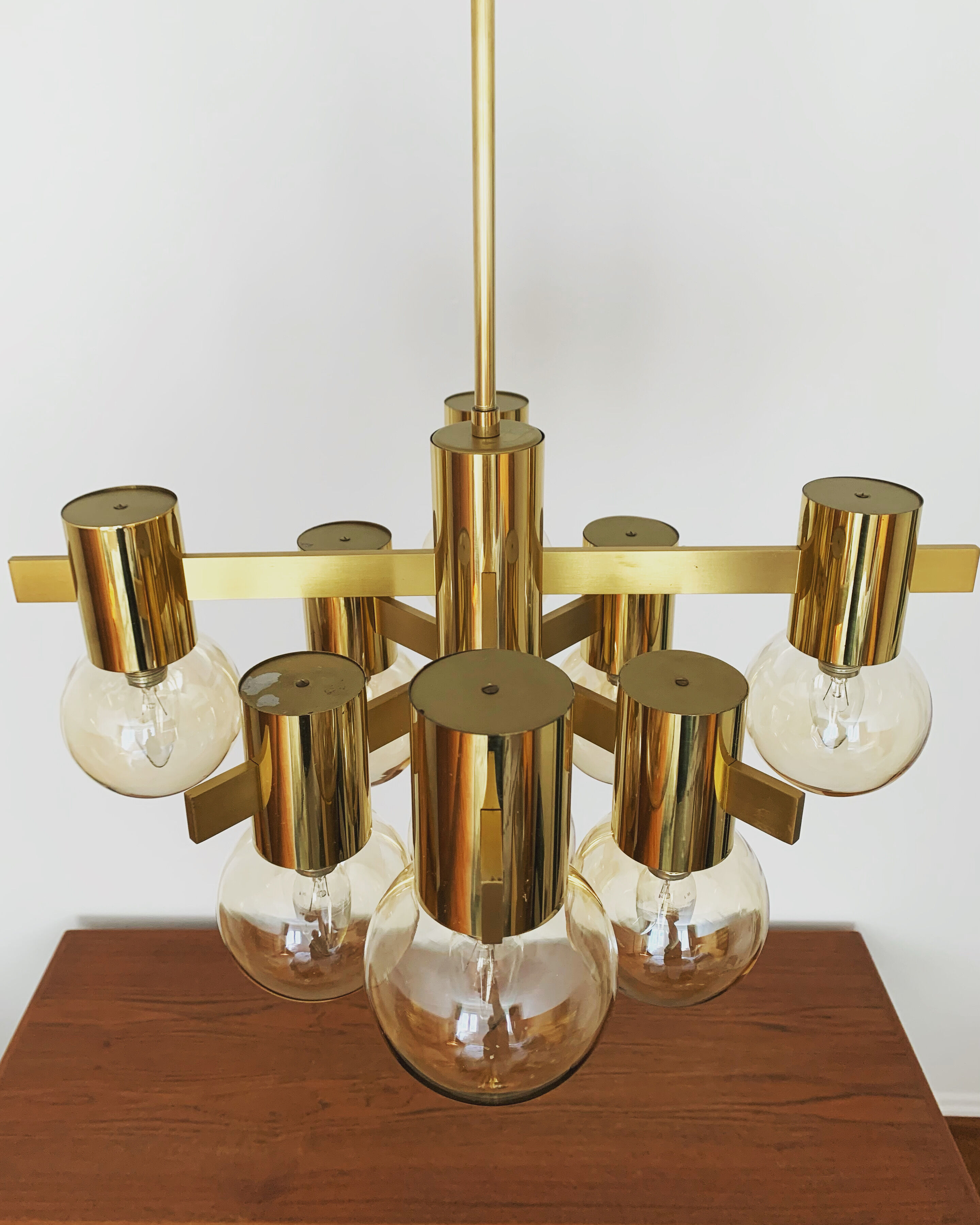 Lustre italien de laiton