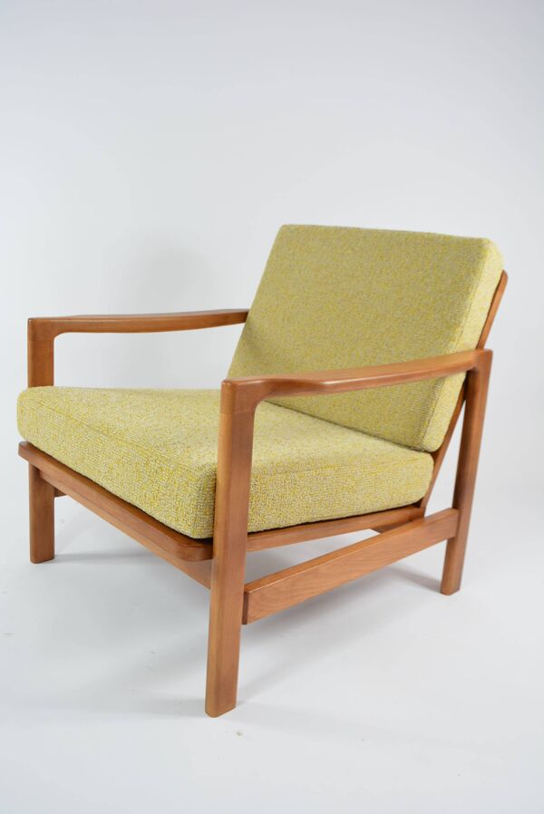Fauteuils BZ jaune chiné