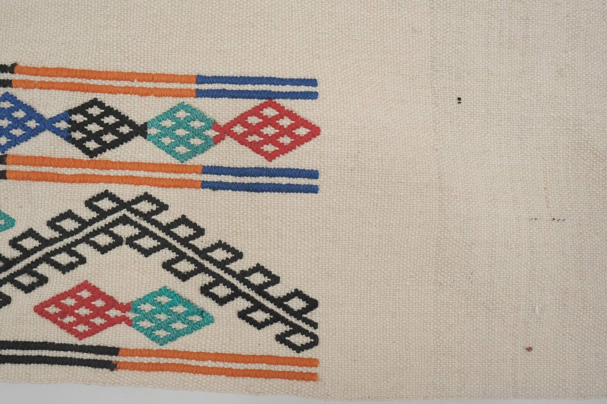 Vintage Turkish hallway rug 74x478 cm
