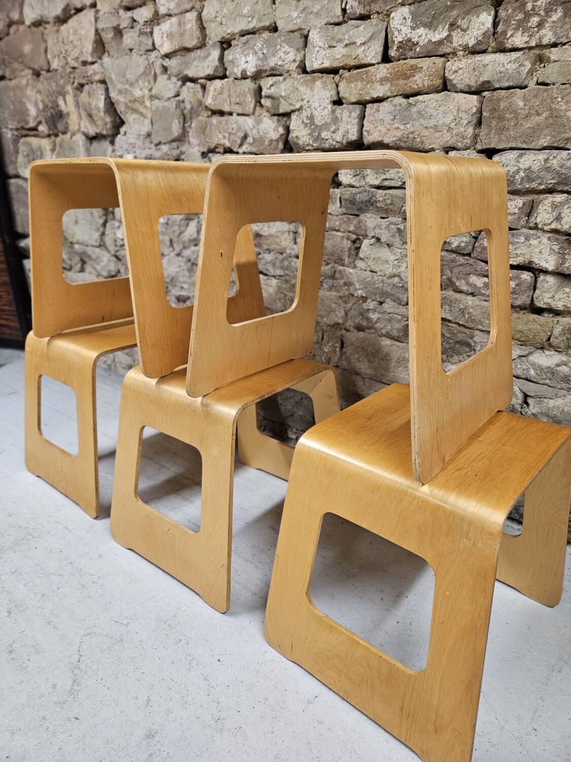 Lot 5 tabourets Lisa Noringer pour Ikea 2000"