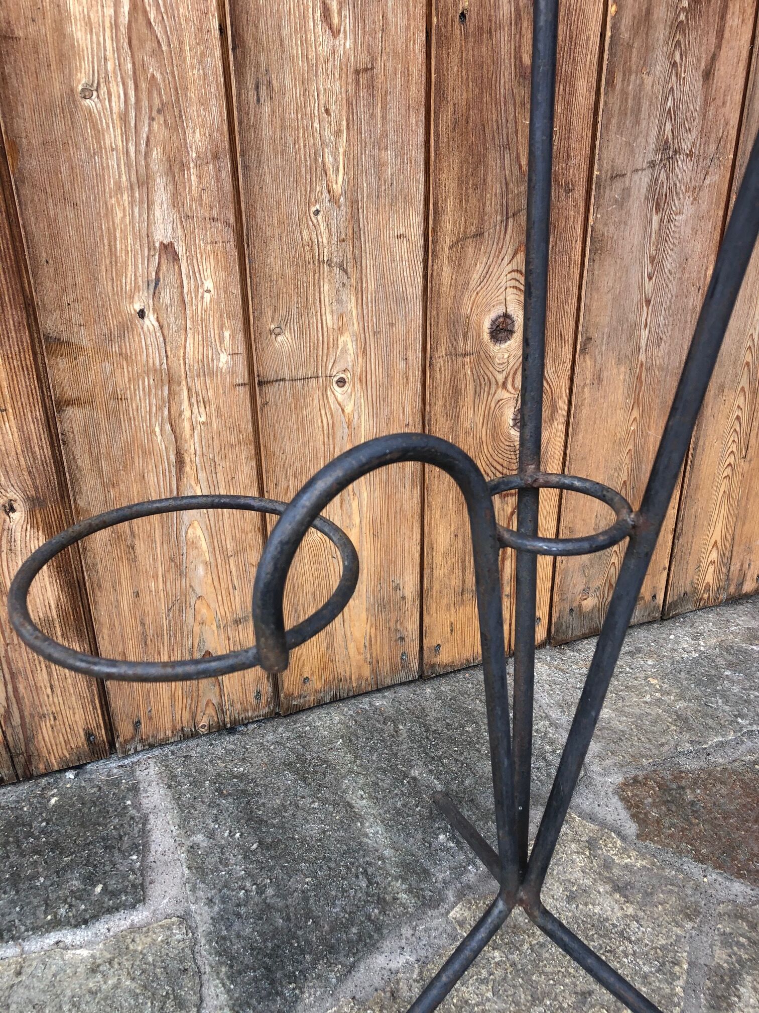 70's iron plant door