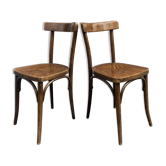 Chaise bistrot en bois tourné, style Thonet