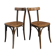 Bistro chair in turned wood, Thonet style