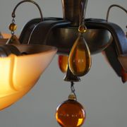 Art Deco chandelier by Paavo Tynell for Taito Oy, Finland, 1930s