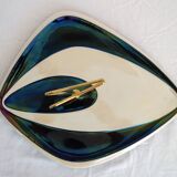 Verceram iridescent ceramic cheese board from the 60s