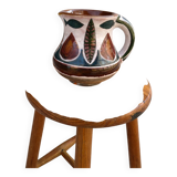 Ceramic pitcher signed J. Poussine – Atelier Sant Vicens – 1950s/60s