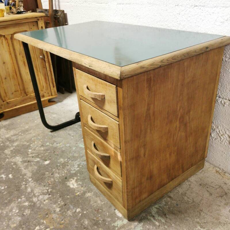 Vintage school teacher's desk