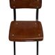 Vintage industrial children's chair, school chair, Dutch design