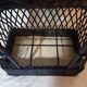 Mini bar or portable bottle holder in black rattan