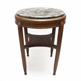 Art Deco Pedestal Table in Walnut, 1930 era