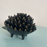 Set of 6 stackable bronze hedgehogs — Walter Bosse, 1920s