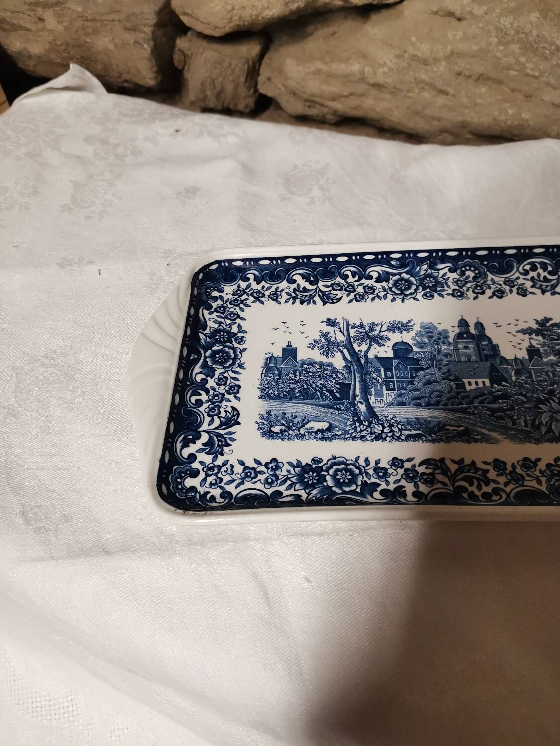 Plat à cake Villeroy et Boch "Blue Castle"