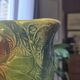 Magnificent rare Pichet Broc Saint Amand 1900 Orange Barbotine
