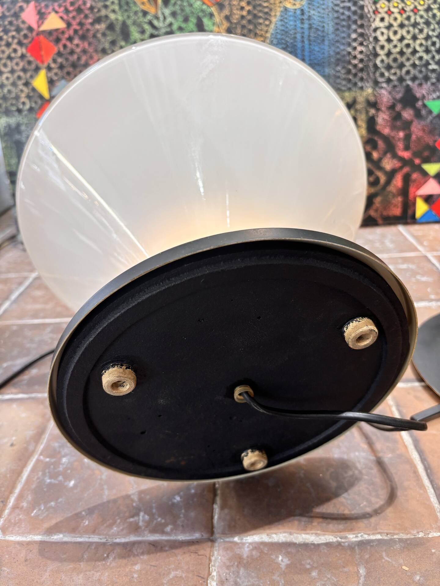 Postmodern table lamp. Optelma / Mangia style.