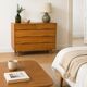 Scandinavian design chest of drawers in light teak – attributed to Arne Vodder – year