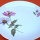 Serving dish Fine Bohemian porcelain Floral decoration