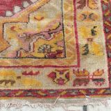 Tapis patiné orient laine fait mai 166 cm x 95 cm