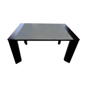 Table extensible en blanc verre