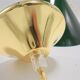 Suspension conique en opaline verte