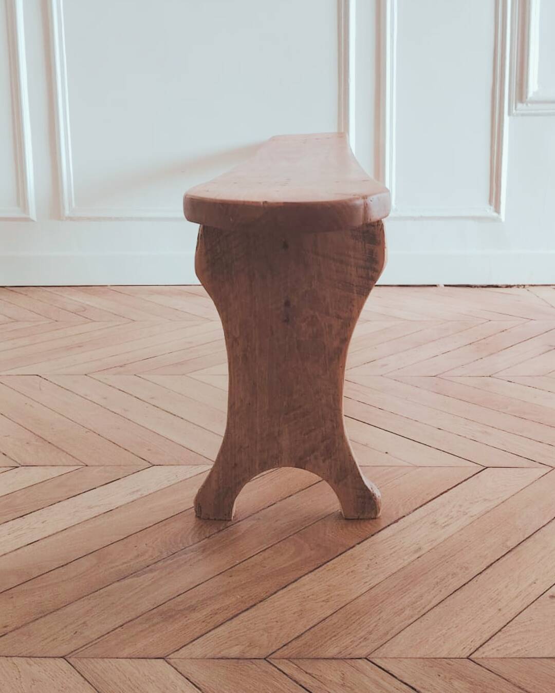 Renovated antique bench, late 19th - early 20th century